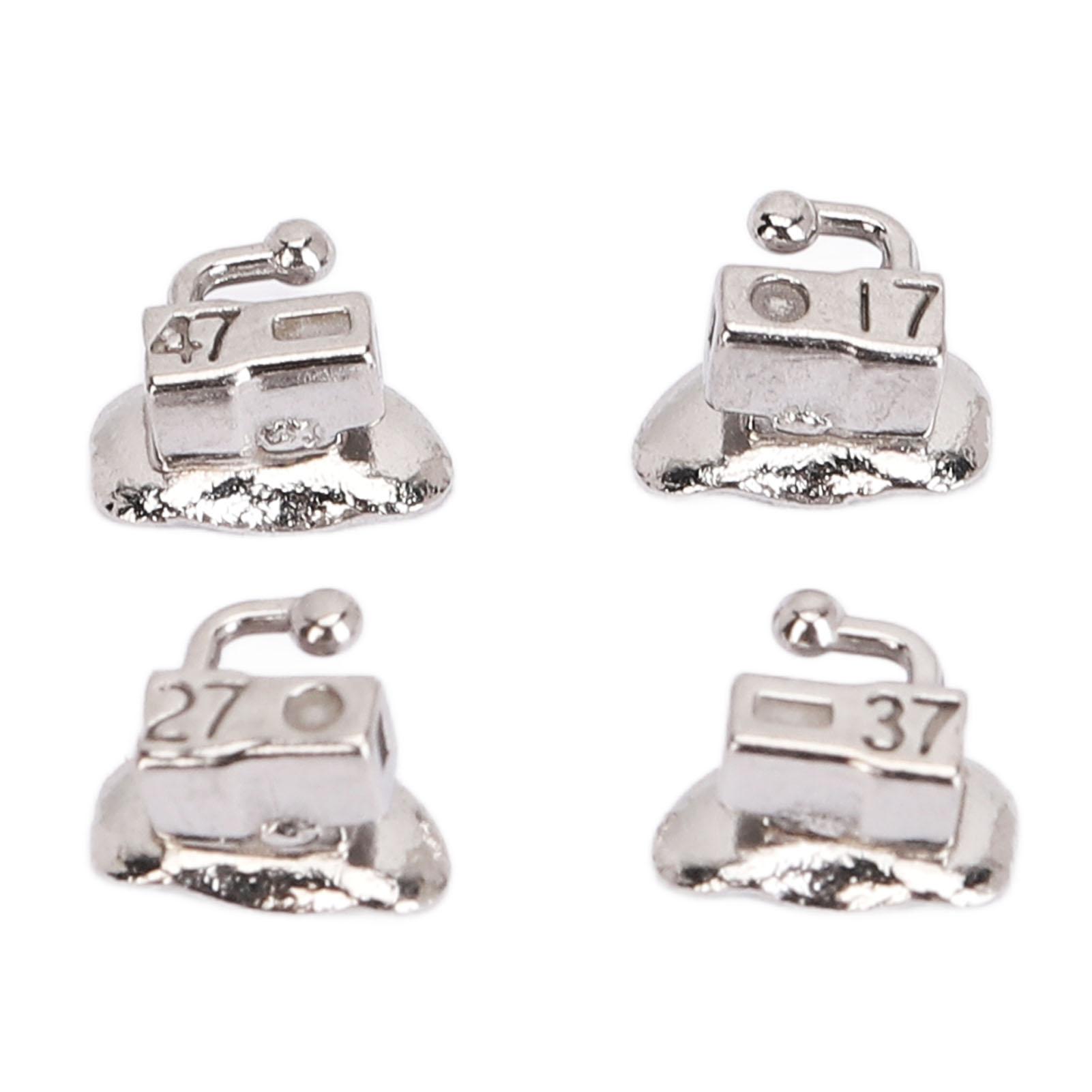 

40 шт. Стоматологическая ортодонтия Щечная трубка 2-й моляр Приклеиваемая MBT 0,022 дюйма Легкая активация Приклеиваемая