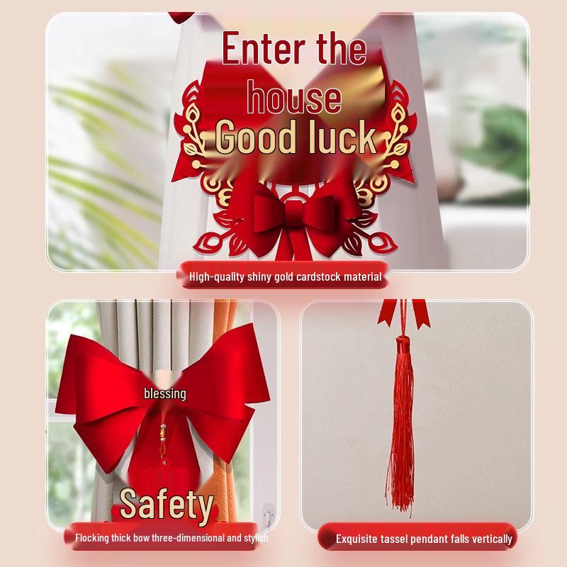 Creative New Home Curtain Tieback Decoration for Housewarming Ceremony