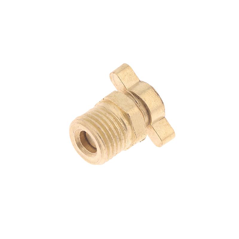 3Pcs 1/4 Brass Air Compressor Drain Screw Air Compressor Drain Valve Replacement Set Fits For Screw Compressors Tools
