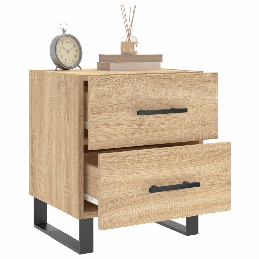Nightstand, Sonoma Oak, 40X35X47.5 Cm Wood-Based Material
