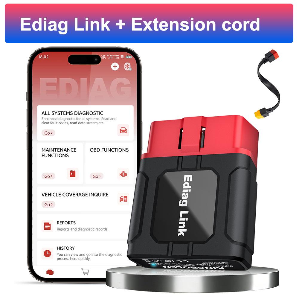 OBD2 skeneris KINGBOLEN EDIAG Link Visas