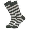 Men's Plus Size Striped Knee-High Socks - Trendy European & American Style for Autumn/Winter