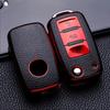 Leder TPU Autoschlüsselhülle Autoschlüssel Vollschutz Tasche für VW Volkswagen Polo Tiguan Passat Golf Jetta Lavida Skoda Octavia