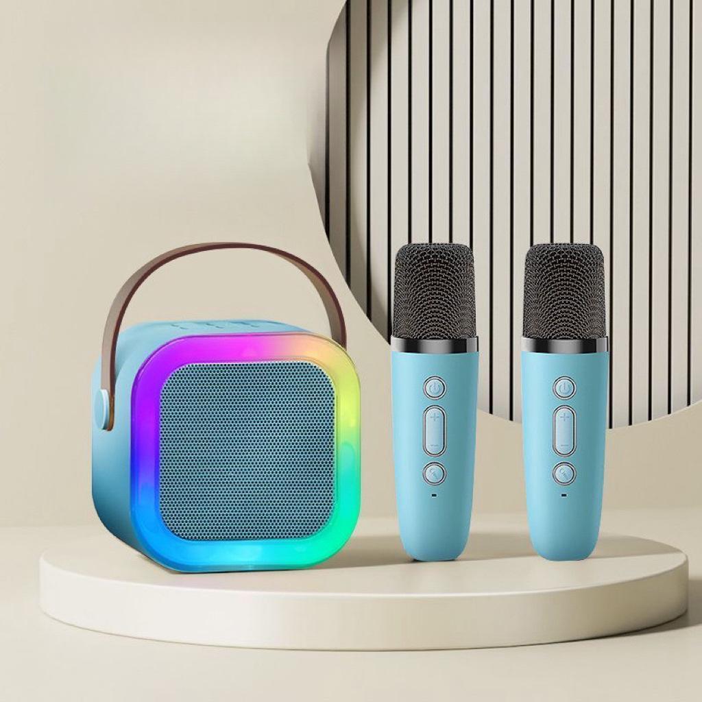 Portable K12 Bluetooth Speaker & Microphone for Outdoor Live Streaming and Home Karaoke