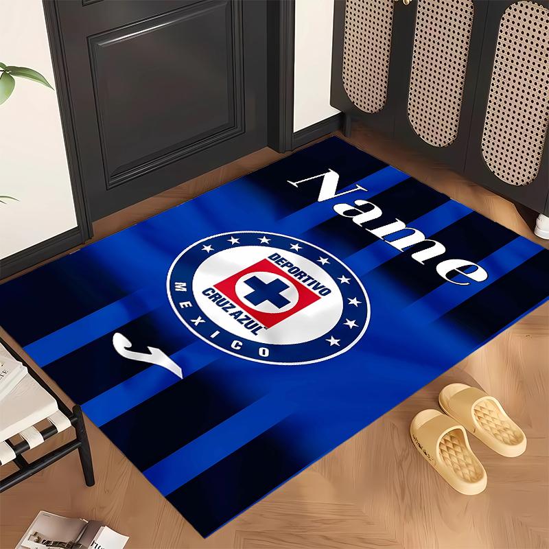 Cruz Azul (1) Personalized name Office Carpet Stylish Decor for Living Room Bedroom Kitchen