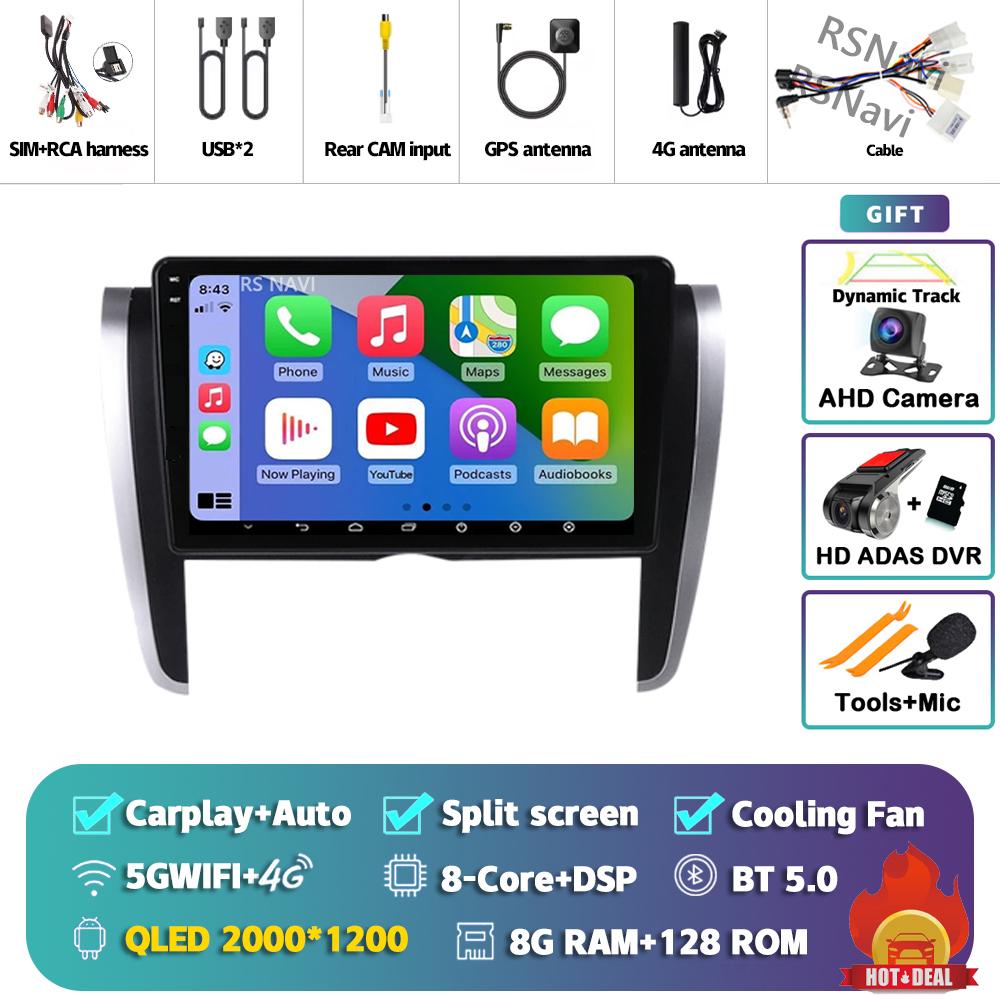 Android 14 Carplay Auto For Toyota Allion 2007 - 2020 Car Radio 4G+WIFI Player Multimedia Stereo Navigation Video GPS Head Unit