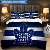 3PCS Maple Leafs Bedding Set Duvet Cover Closure Includes 1 Duvet Cover & 2 Pillowcases for All Seasons Bedroom Decor Christmas Fan gifts
