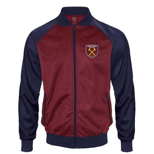 West Ham United FC Mens Retro Bomber Jacket