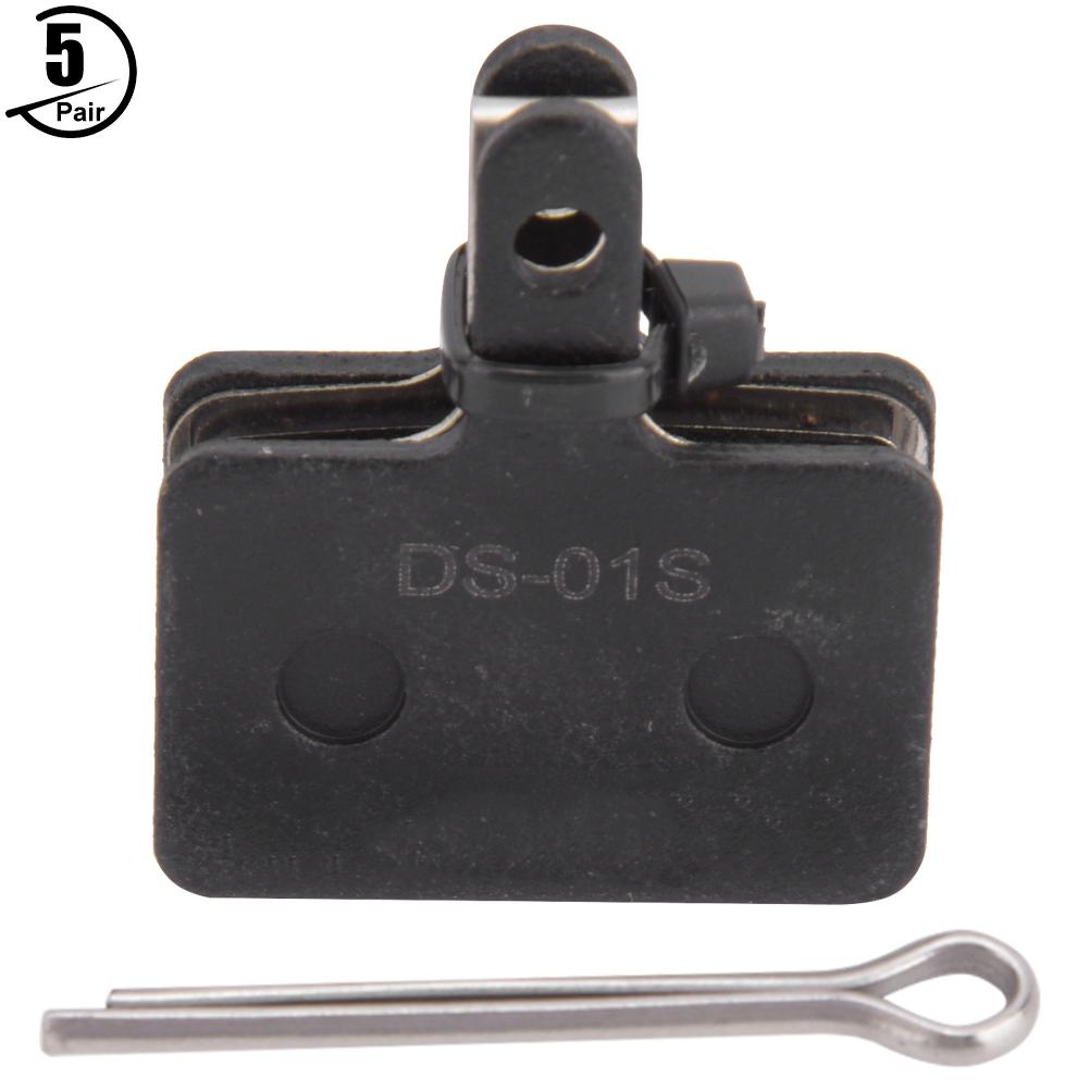 5 Pair Resin SemiMetallic Black Mountain Bike Disc Brake Pad Bicycle Cycling Tool Accessory(DS 01S )