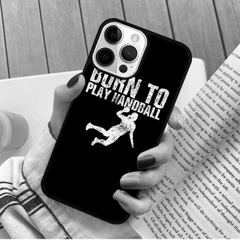 Eat Sleep Play Handball Quotes Phone Case For iPhone 17 Air 16 15 14 11 12 13 Pro MAX Plus Cover Shell Coque