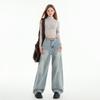 Jeans Larghi da Donna per la Primavera Design Primaverile da Donna Pantaloni Banana Falce Slim Pantaloni Larghi Primavera da Donna
