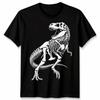 Tyrannosaurus Rex Skeleton Paleontology Dinosaur Unisexs T Shirt Unisexs Vintage Unisex Fashion Homme Slightly