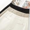 Women's Khaki Wide-Leg Suit Pants: 2025 Spring High-Waist Straight-Leg Style for Casual and Formal Wear