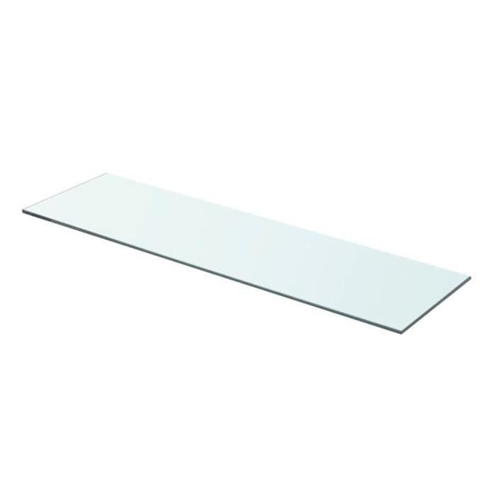 Panneau pour étagère - vidaXL - Verre transparent - 70 x 20 cm - Verre trempé - Contemporain
