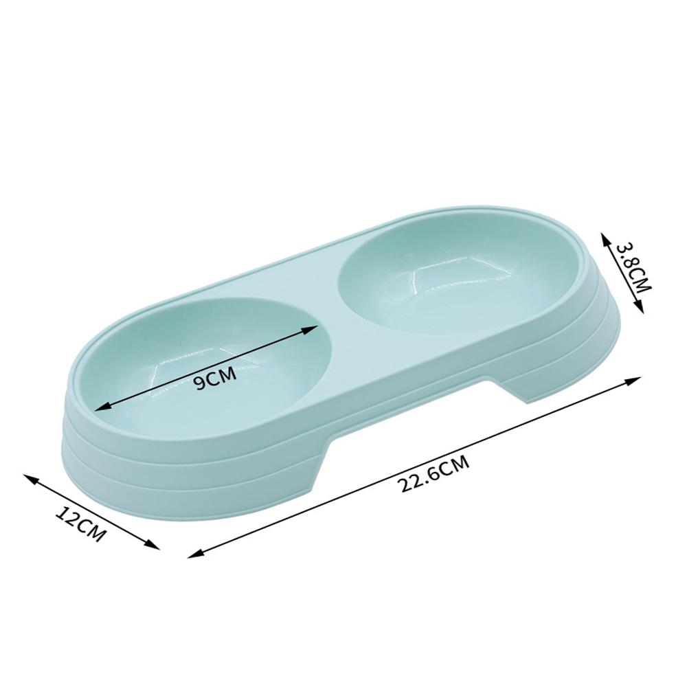 Double Pet Bowls Dog Food Water Feeder Dual-use Pet Drinking Dish Feeder Cat Puppy Feeding Supplies Small Dog Accessories