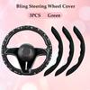 Fashion with Diamond Car Universal 38cm Steering Wheel Cover Colorful Bronzing Diamond BlingBling Steering Wheel Accessories
