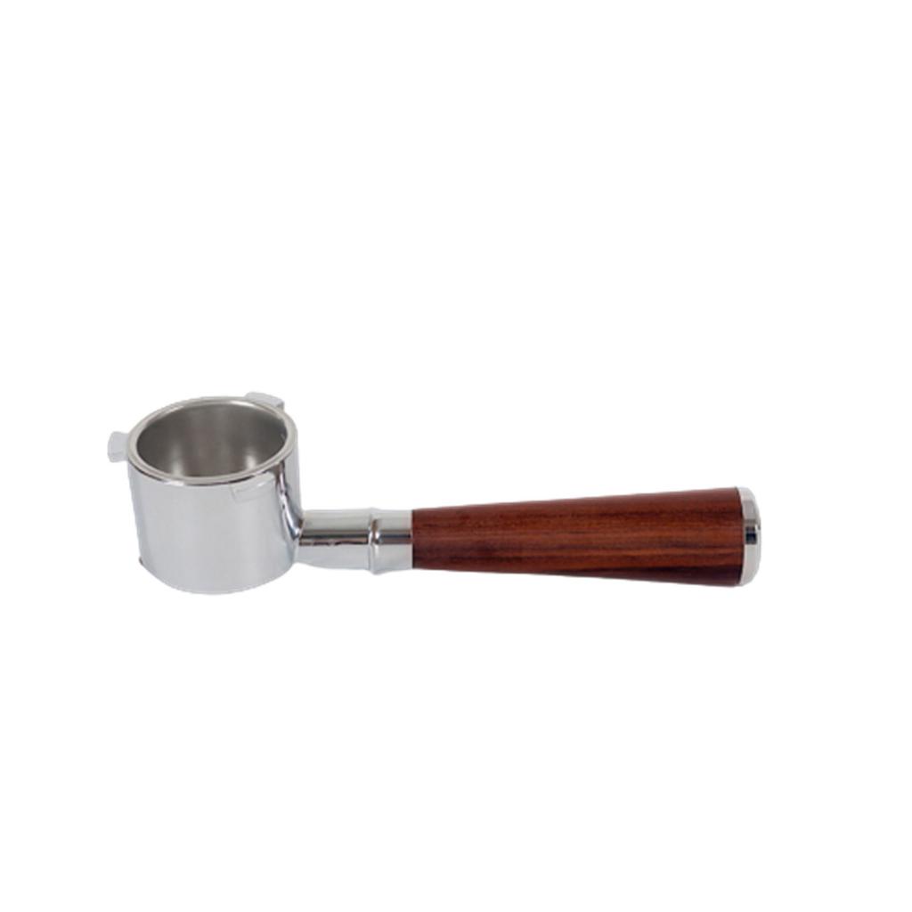 51mm Espresso Naked Portafilter Bottomless Portafilter With Wood Handle Replacement for EC9335/9665/9155 Coffee Machines