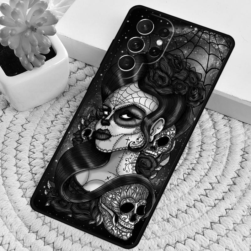 Cute Day Of The Dead Skull Owl Phone Case for Samsung Galaxy Note 10 Pro S26 Ultra S23 S24 FE S25 S21 S22 PLUS Shockproof Cove