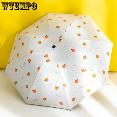 Adult Umbrella Manual Umbrella Male and Female Folding Sunny Rain Umbrella Black Rubber Sunscreen Sun Umbrella UV Protection