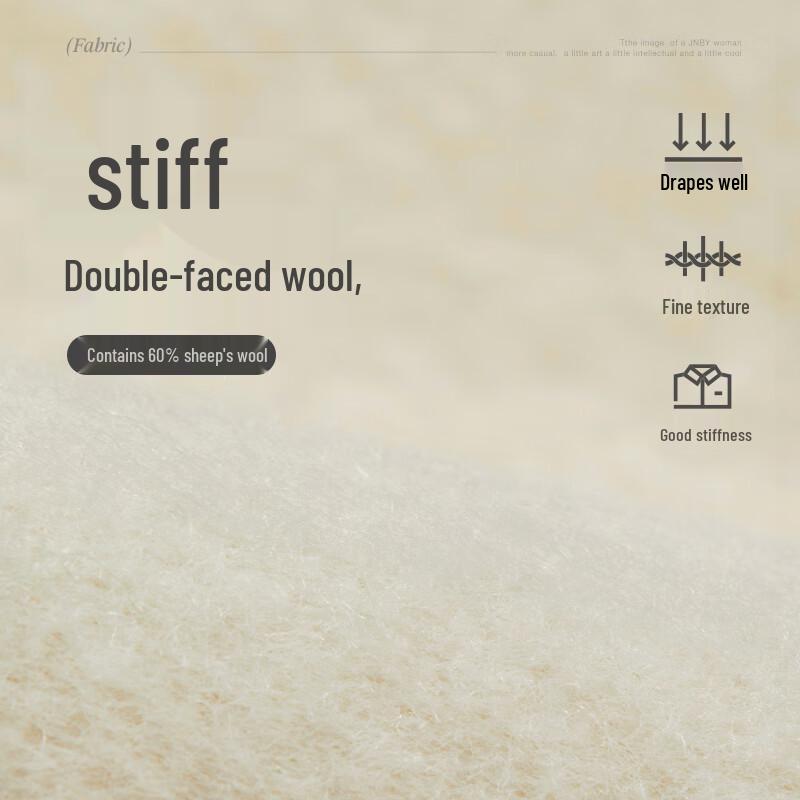 JNBY Women's 22 Winter Loose Fit Wool Blend Jacket