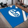 FC Schalke 04 Flannel Pattern Square Carpet,Area Rug,Carpet Rug for Living Room Bedroom Sofa Playroom Decor,Non-slip Floor Mat