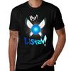 Hey Listen Tshirt Urban Style Casual Short Sleeve Top Tshirt