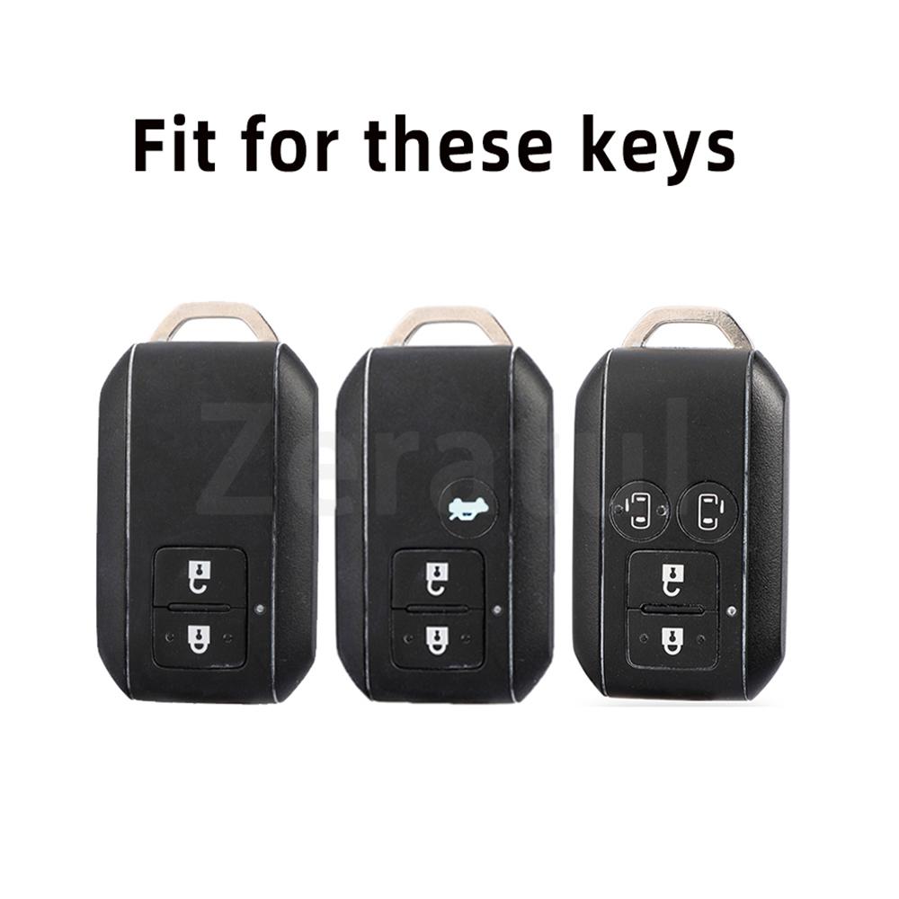 Transparent Car Remote Shell Fob Holder Key Cover Case Protector For Suzuki Ertiga Swift  Wagon R Japanese Monopoly Type 3C