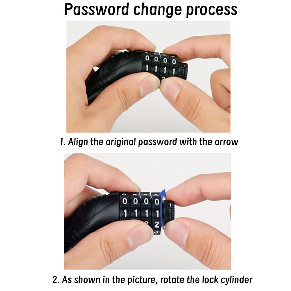 Combination Lock Suitable for Bicycles, Motorcycles, Electric Bicycles