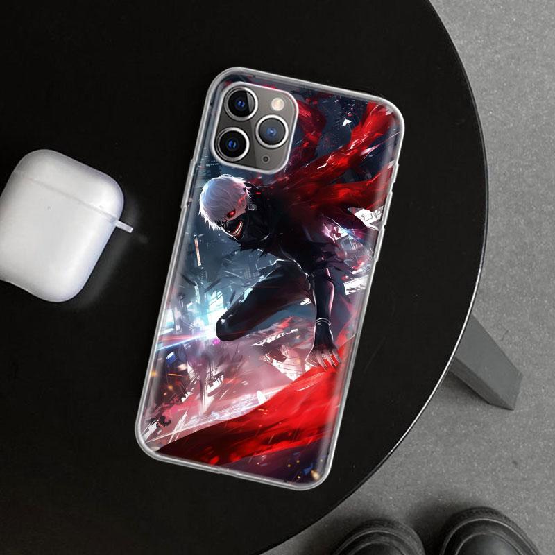 Ghoul Tokyo Kaneki Ken Phone Case Cover for iPhone 11 12 13 Mini 14 15 Plus 16 Pro Max 17 Air 7 8 + SE Art Customized Fundas 11