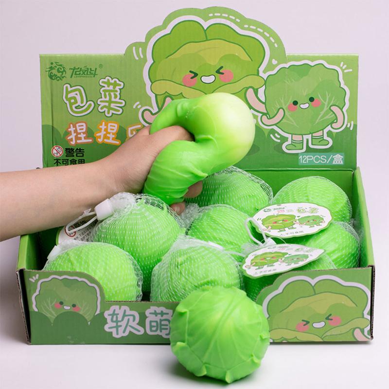 New Simulated Vegetable Shaped Decompression Toy Prank Gift Made Of Pvc Material Comfortable To Touch Regulating Emotions