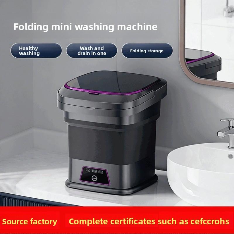 Mini-Waschmaschine, faltbar, tragbar, für Unterwäsche und Socken, ideal für Reisen und Zuhause