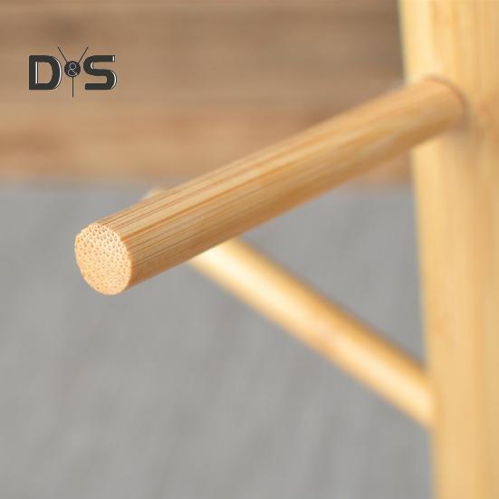 Bamboe Kopjeshouder Boom 6 Haken Koffiemok Rek Antislip Koffiekop Standaard Eenvoudige Installatie Mok Organizer Standaard voor Keuken Aanrecht