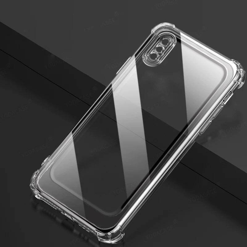 Transparent TPU Shockproof Protection Phone Case for iphone Xs Max / X / XS / XR -Clear