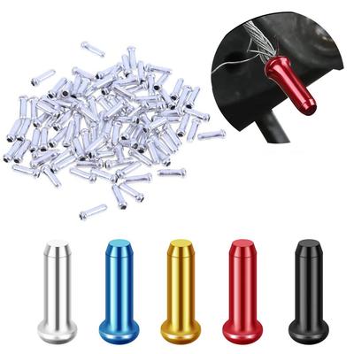 Cables Solid Color Aluminium Bicycle Line Tail Cap Inner Cable Tips Brake Shifter Cables End Caps