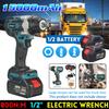 1/2 Square Cordless Wrench 800N.m Cordless Electric Impact Wrench 388VF Li-ion Battery Power Tool for Makita 18V Battery