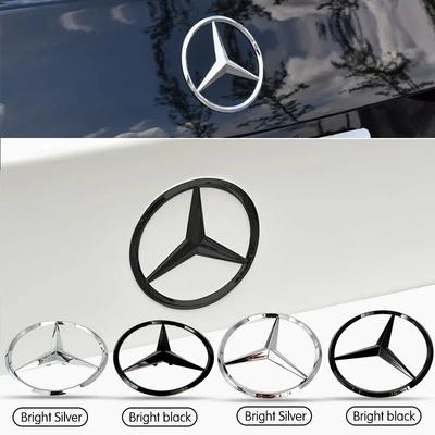 C200 E200 For Mercedes Benz For Mercedes Benz C177 CLA 2014-2019 Year 3D ABS silver/Black Car Rear Tail Trunk Emblem Badge Stick