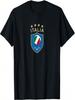 Italien Fußball - Italienische Italia Flagge Fußballspieler T-Shirt