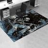 Spooky Skeleton Guitarist Chair Mat: Office Carpet with Gothic Vibes, Perfect for Home Decor and Gift Ideas Fits All Rooms
