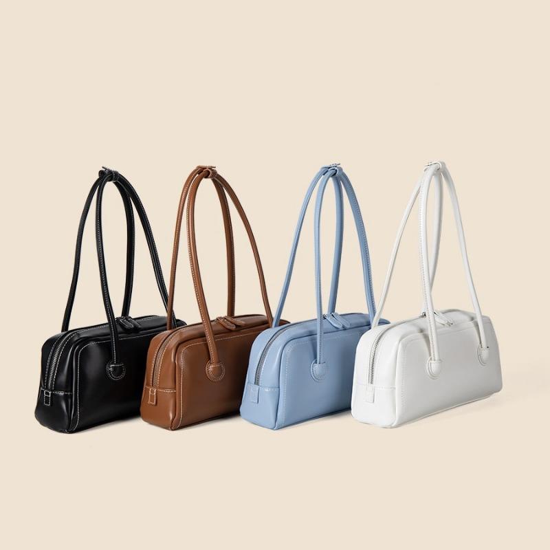 Damen Frühling und Sommer Schultertasche Hochwertige Nische Bowling Boston Tasche Mode Handtasche