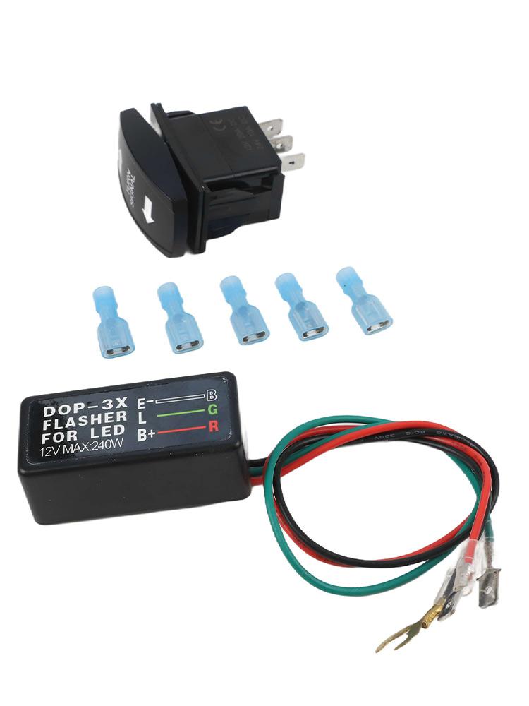 For ATVs For Cars LED Flashers Kit ATV Turn Signal Kit Enhanced Visibility Indicators Five Connectors Included