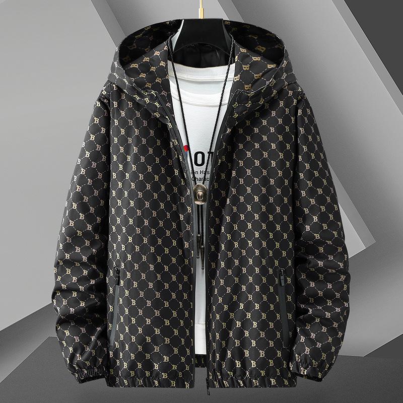 European Style Men's Hooded Casual Jacket - Youth Sun Protection Spring/Summer 2026 Collection