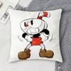 C-Cuphead Double-Sided Printed Square Decorative Cushion Cover For Sofa Living Room Home Decor