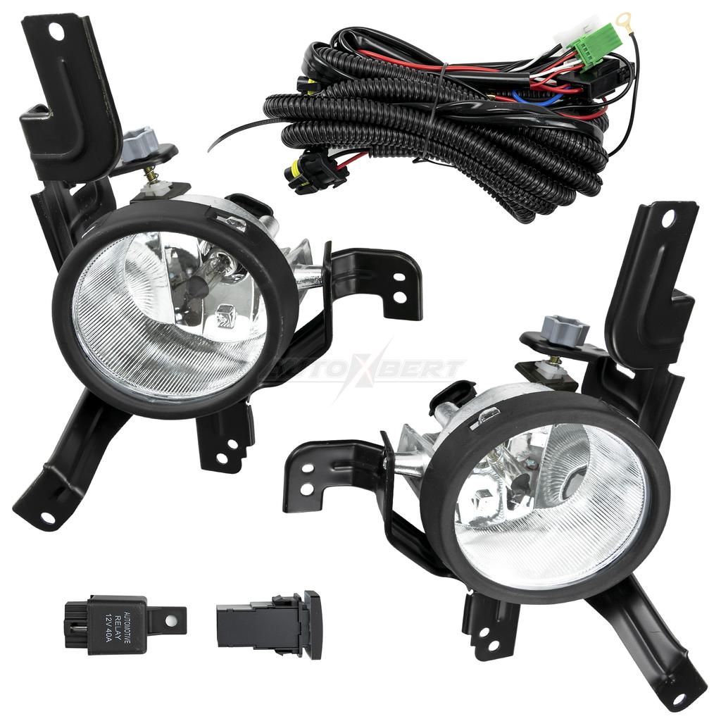 Fog Lights Clear Lens Bumper Lamps Kit Accessories For Honda CRV CR-V 2007 2008 2009 HO2591103/ 33901-SWA-003/ 08V31SWA1M002