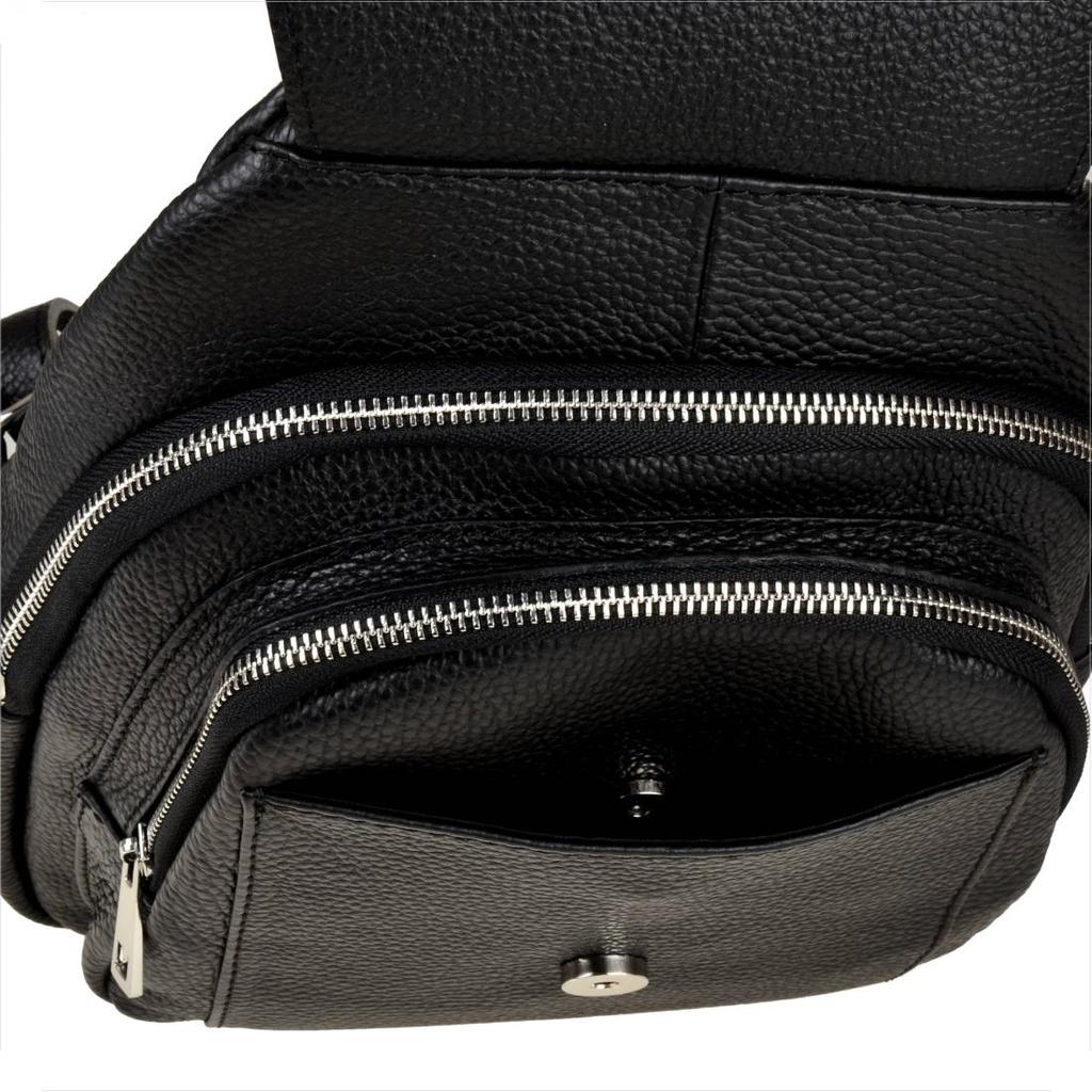 Black Italian genuine leather backpack Borse in Pelle