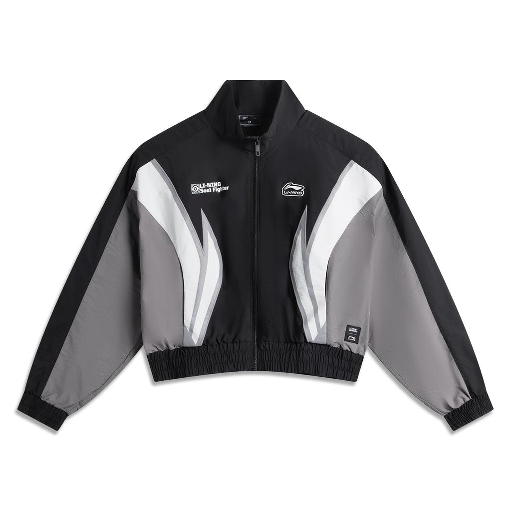 Li Ning X League Of Legends Collaboration Sports Lifestyle Series Simple Versatile Color Block Stand Collar Zipper Loose Casual Jacket AJDV194-4