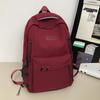 Schoolbag Children Girls Primary School Junior High School Solid Color College Student Backpack