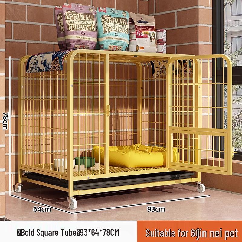 Large Pet Cage: Multi-Sized Dog & Cat Enclosure with Toilet Space