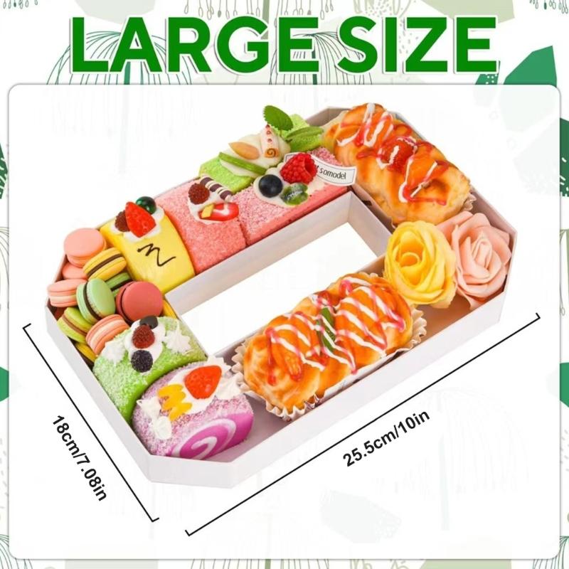 Lightweighted Snack Organize Box With Letter Shape Multipurpose Food Container Party Favor Box
