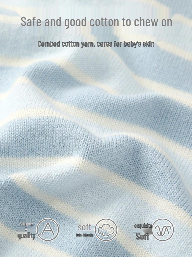 Boys' 2026 Spring Knit Cardigan - Infant Thin Sweater Top