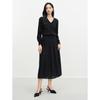 JUZUI Women's Pleated A-line Midi Skirt